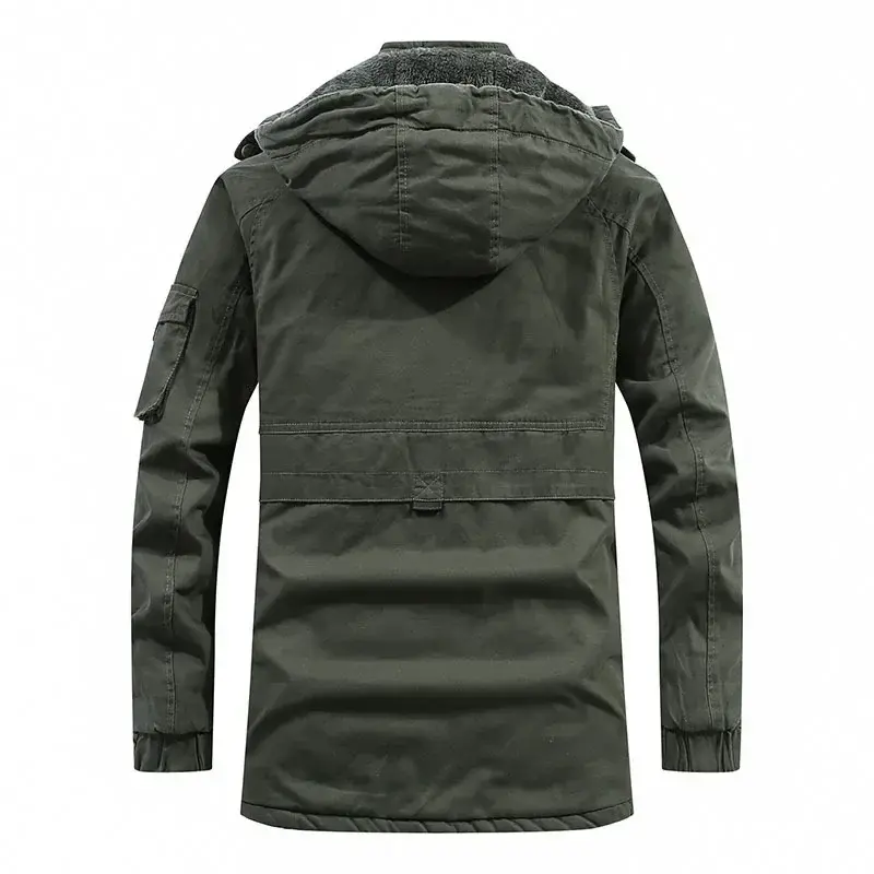 Thicken Fleece Warm Winter Jacket Waterproof Jackets Male Coat Men Parkas Wool winter Men's Cotton-Padded Warm Military jackets
