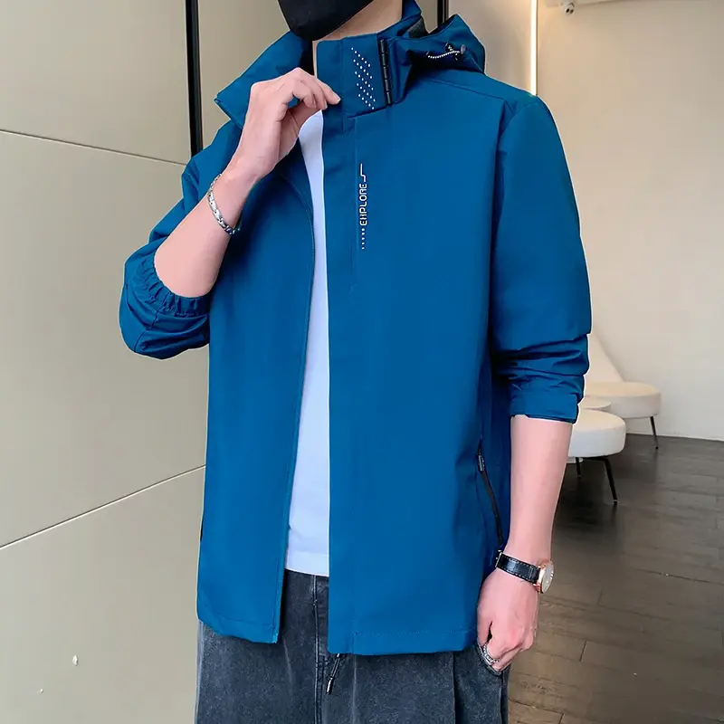 Windproof Waterproof Jacket Men Climbing Camping Coats Mens Rain Coat Clothing Spring Autumn Men's Windbreaker Oversize Man