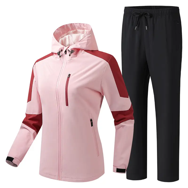 Men Waterproof Jogger Running Set Loose Fit Outdoor Training Tracksuits Men's Sets Spring Sportswear Workout Sportsuits Clothing