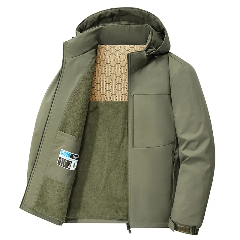 Men's Thick Warm Snow Parka Male Loose Overcoat Hooded Parkas Coat Men Waterproof Windbreaker Parkas Winter Thick Parkas Jacket