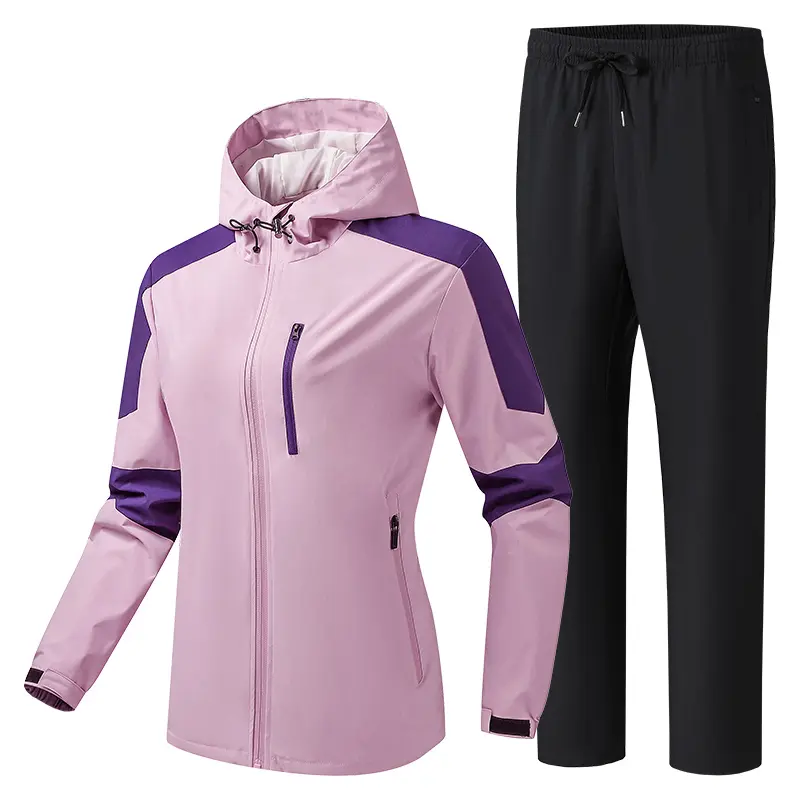 Men Waterproof Jogger Running Set Loose Fit Outdoor Training Tracksuits Men's Sets Spring Sportswear Workout Sportsuits Clothing