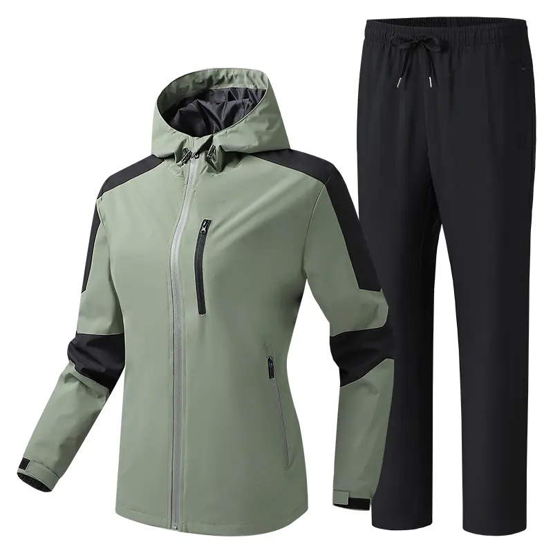 Men Waterproof Jogger Running Set Loose Fit Outdoor Training Tracksuits Men's Sets Spring Sportswear Workout Sportsuits Clothing
