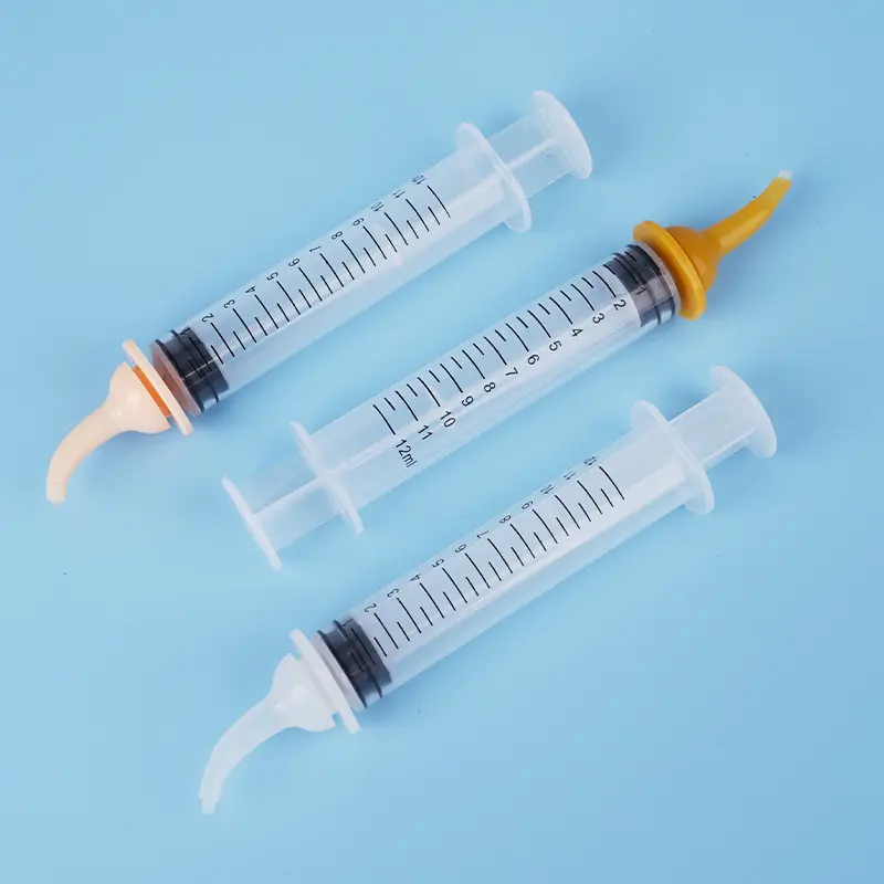 12ml Pet Feeding Nipple For Puppy Dog Cat Hamster Feeding Pacifier Medicine Feeding Oral Syringe With Silicone Nipple Feeder 1Pc