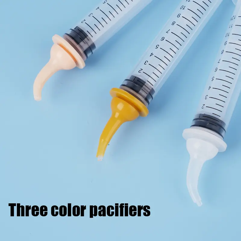 12ml Pet Feeding Nipple For Puppy Dog Cat Hamster Feeding Pacifier Medicine Feeding Oral Syringe With Silicone Nipple Feeder 1Pc