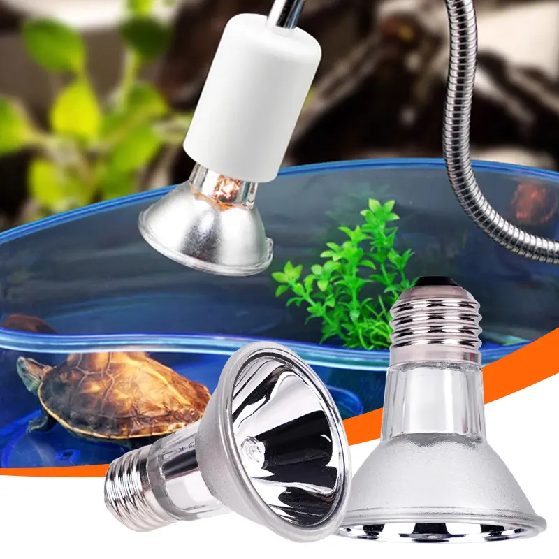 25/50W UVA+UVB 3.0 Reptile Lamp Pet Amphibians Lizards Heating Bulb Turtle Tortoise Basking Lamp E27 Heating Light Full Spectrum
