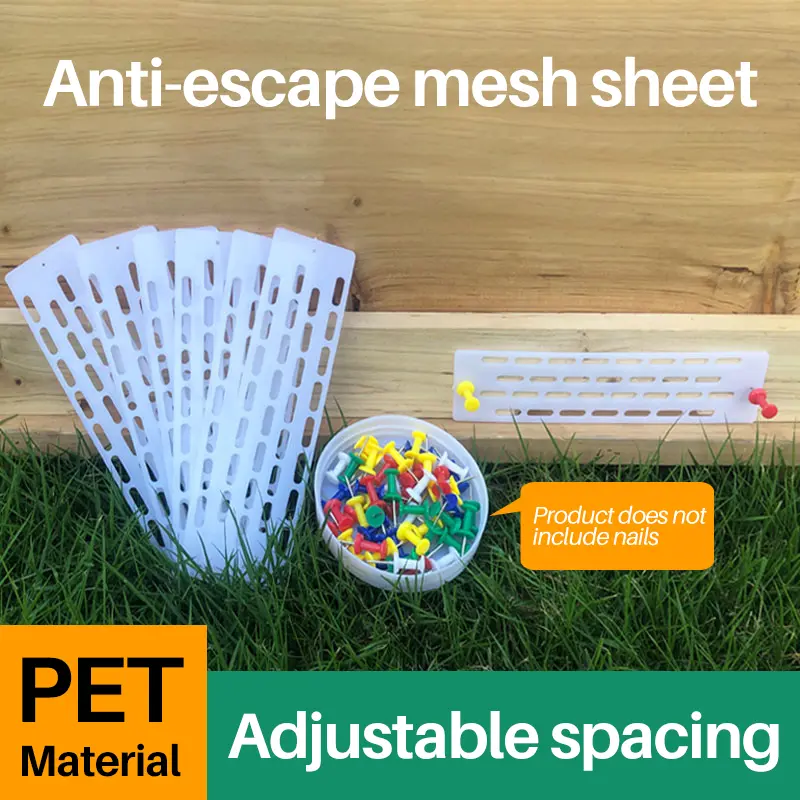 10PCS Bees Tool Plastic Anti Escape Fly Anti-Run Sheet Pieces Yellow White Holes Spacer Beekeeping Nest Door Plate Supplies