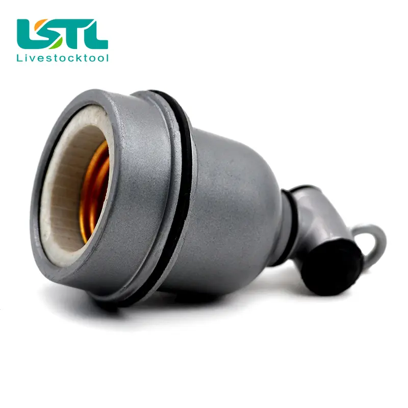 220V Insulation Waterproof Pet Heating Lamp Holder Ceramic Beast with A Small Lamp Holder Heat Lamp Farms Small Tee Lamp Holder