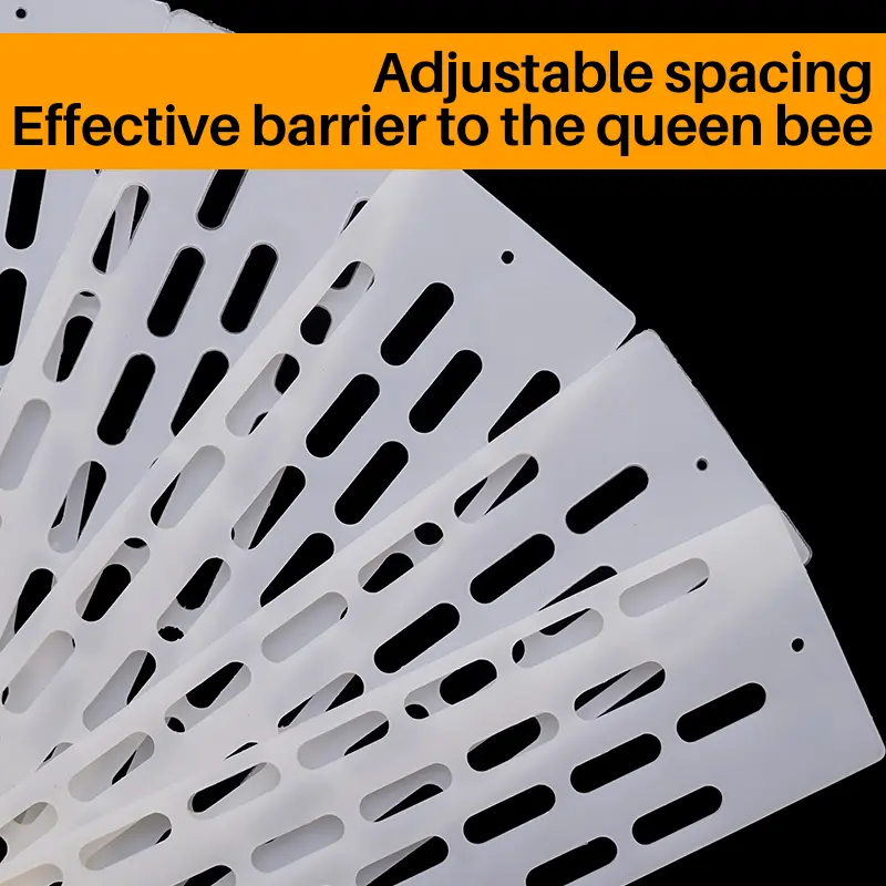 10PCS Bees Tool Plastic Anti Escape Fly Anti-Run Sheet Pieces Yellow White Holes Spacer Beekeeping Nest Door Plate Supplies