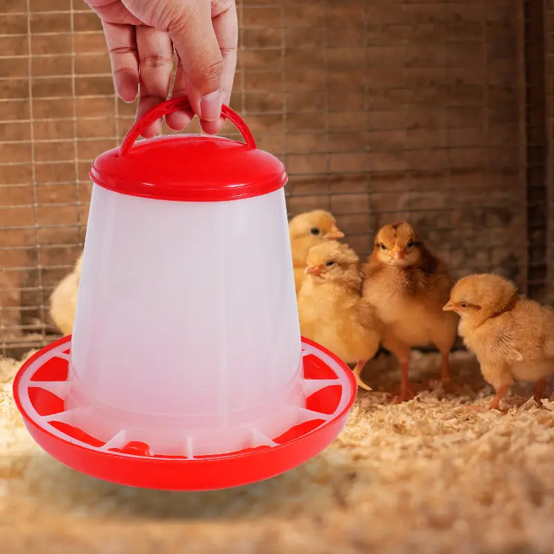 1.5KG Chick Feeder Fountain Bird Feeding Bucket Poutry Chicken Feeder Chicken Waterer Birds Poultry Feeding Equipment