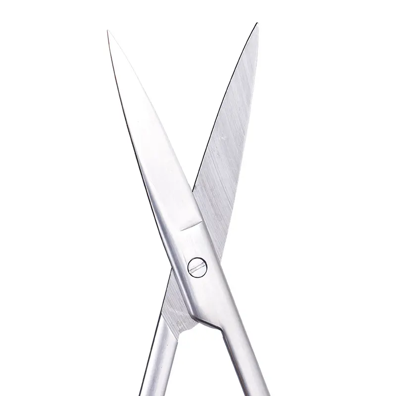 10cm-18cm Animal Veterinary Vet Stainless Steel Surgical Scissor Straight Curved Tip Farming Tools Suplies Pig Cow Sheep