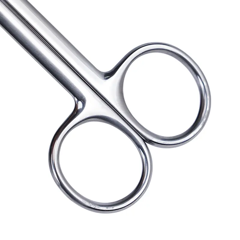 10cm-18cm Animal Veterinary Vet Stainless Steel Surgical Scissor Straight Curved Tip Farming Tools Suplies Pig Cow Sheep