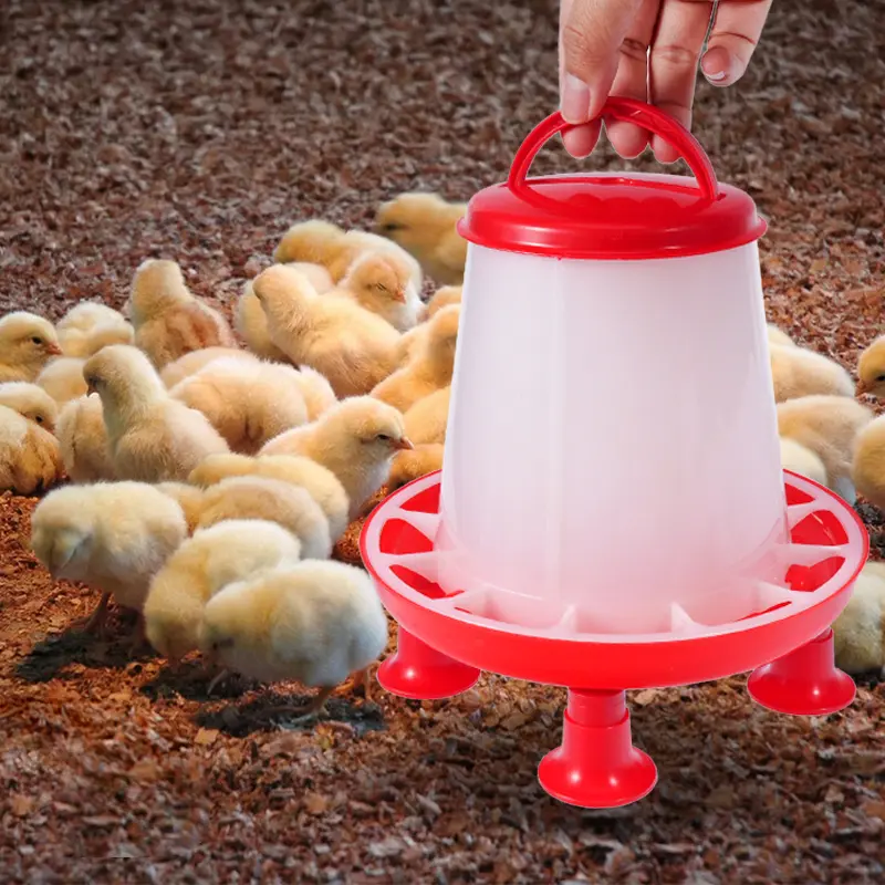 1.5KG Chick Feeder Fountain Bird Feeding Bucket Poutry Chicken Feeder Chicken Waterer Birds Poultry Feeding Equipment