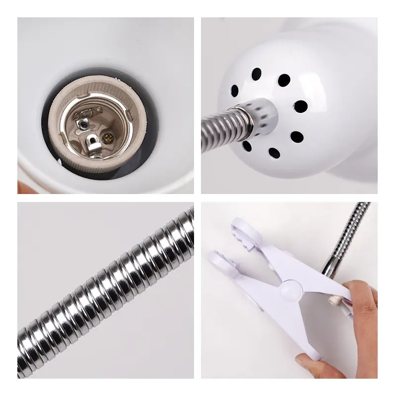 220V Pet Reptile Heat Lamp E27 Heating Lamp Holder For Bird Snake Lizard Tortoises Basking lighting 25W/50/75W/100W