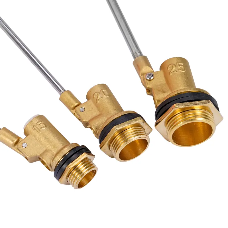 1/2" 3/4" 1" Brass Float Valve Cold and Hot Water Tank Floating Ball Valve Stem Flow Control Cistern/Expansion Tanks