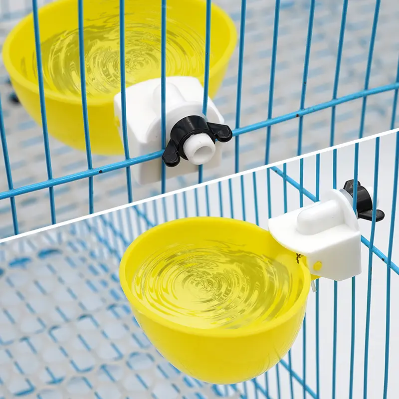 5-20Pcs Automatic Chicken Duck Drinking Cup Drinker Chicken Feeder Plastic Poultry Farm Water Drinking Cups Easy Installation