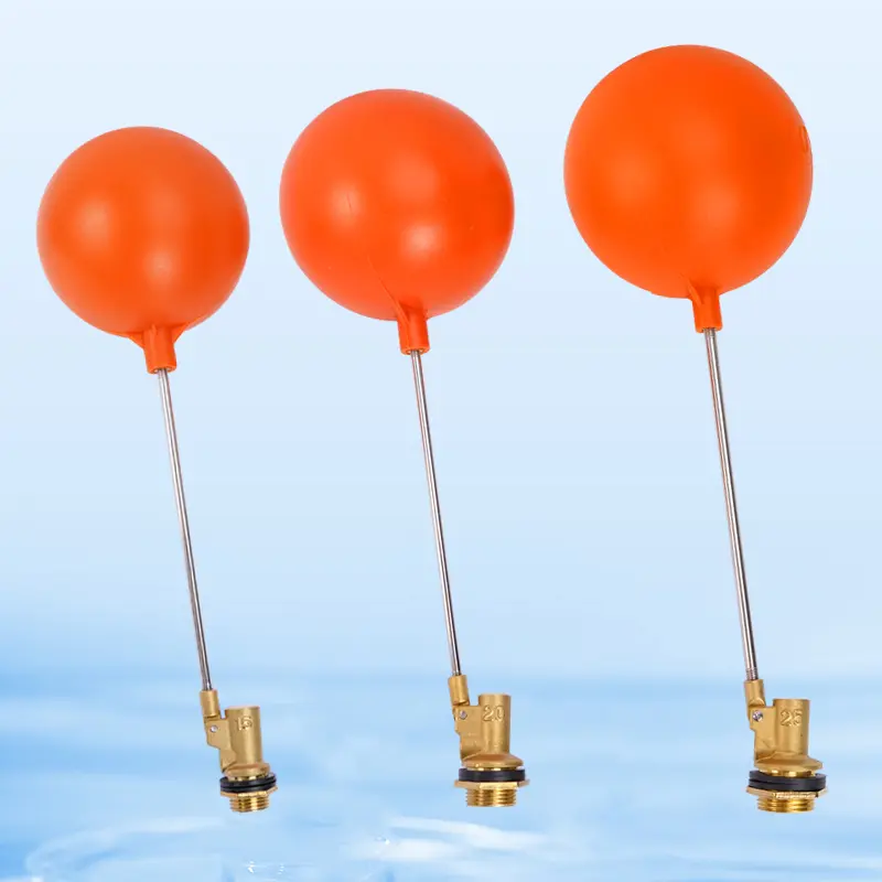 1/2" 3/4" 1" Brass Float Valve Cold and Hot Water Tank Floating Ball Valve Stem Flow Control Cistern/Expansion Tanks