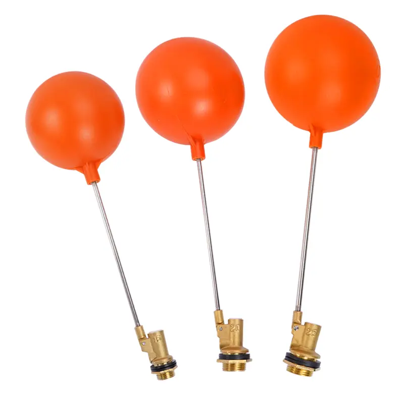 1/2" 3/4" 1" Brass Float Valve Cold and Hot Water Tank Floating Ball Valve Stem Flow Control Cistern/Expansion Tanks