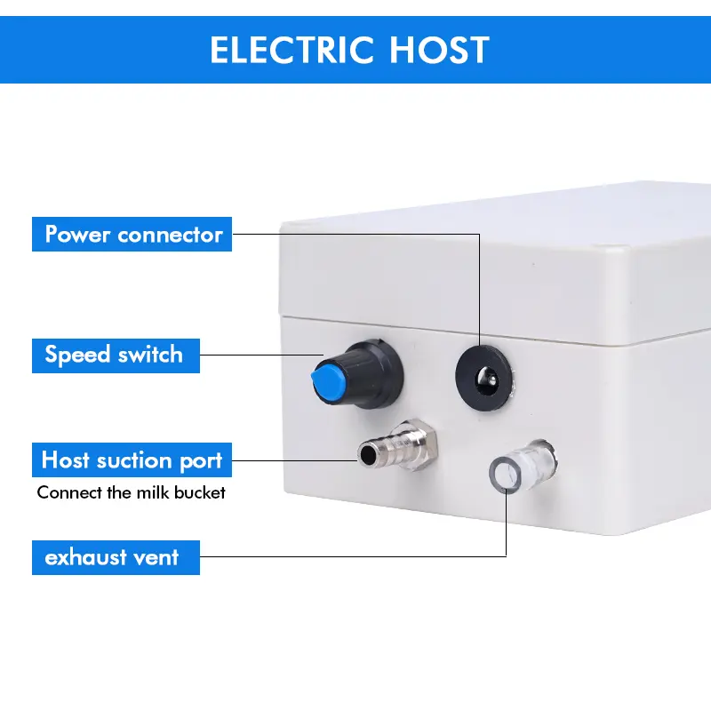 1 PCS Cow Goat Pulse Milking Machine Accessory Host Vacuum Pump For Donkey Sheep Cow Pulse 12V Pulse