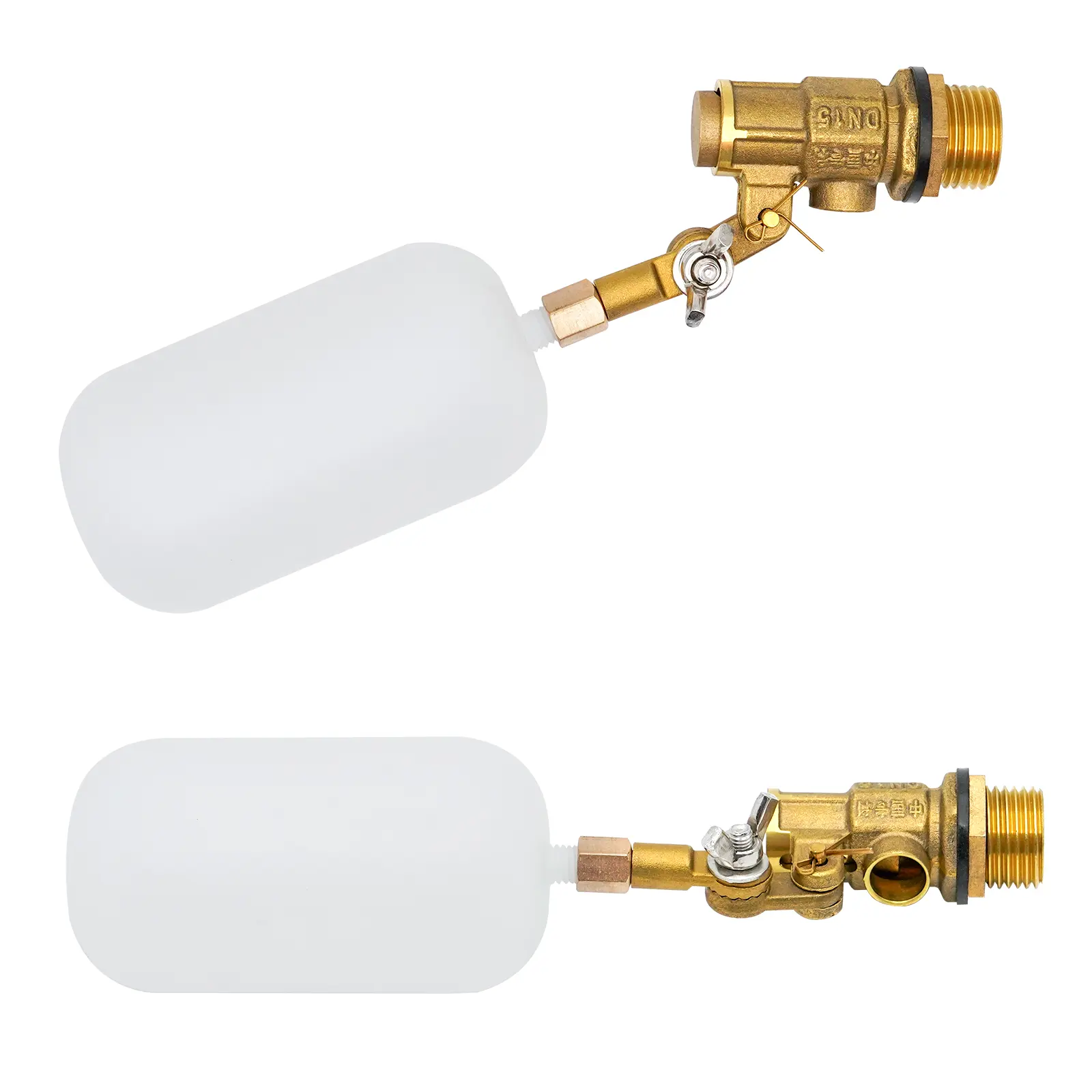 1/2 Inch Male Thread Water Level Copper Valve Tower Float Ball Valve Tank Valve Water Tank Water Level Valve Accessories 1/2Pcs