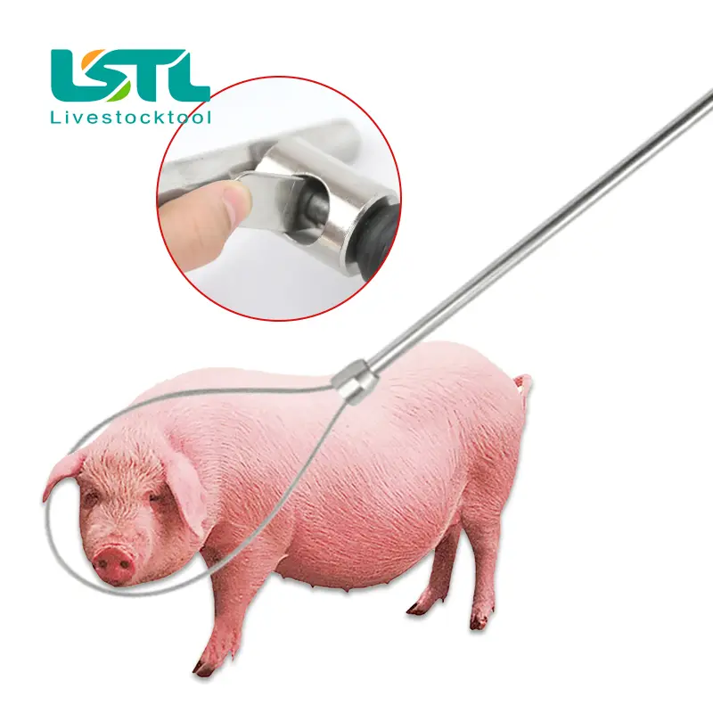 Pig Catcher Pole Stainless steel Set of Pigs Device Baording Fixed Animal Husbandry Equipment, Animal Husbandry Equipmentd9