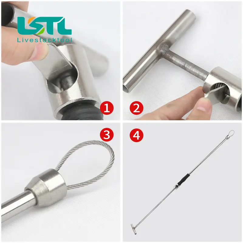 Pig Catcher Pole Stainless steel Set of Pigs Device Baording Fixed Animal Husbandry Equipment, Animal Husbandry Equipmentd9