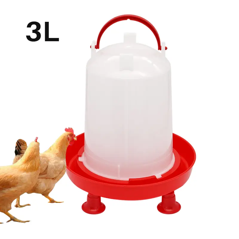 1.5KG/3KG Poultry Automatic Chicken Water Bucket Feeder Fountain Water Bucket Quail Drinking Farm Chicken Coop Water Supply
