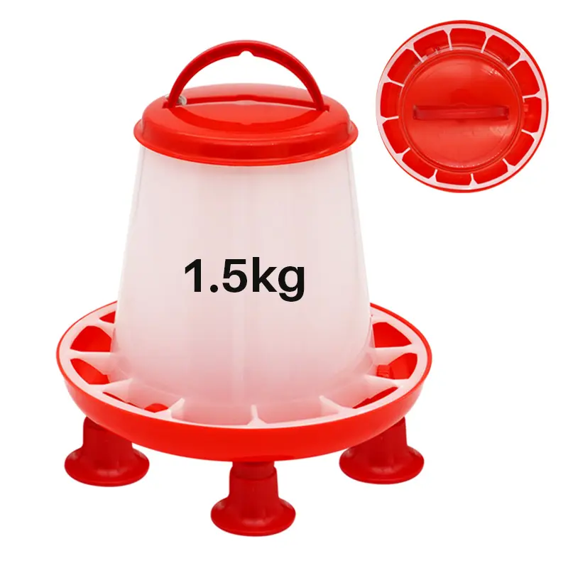1.5KG/3KG Poultry Automatic Chicken Water Bucket Feeder Fountain Water Bucket Quail Drinking Farm Chicken Coop Water Supply