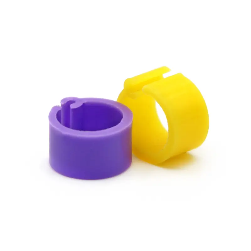 100Pcs Birds Pigeon Feet Rings 10 Colors Inner Diameter 8mm Plastic Dove Clip Ring Pigeon Dove Quail Foot Ring