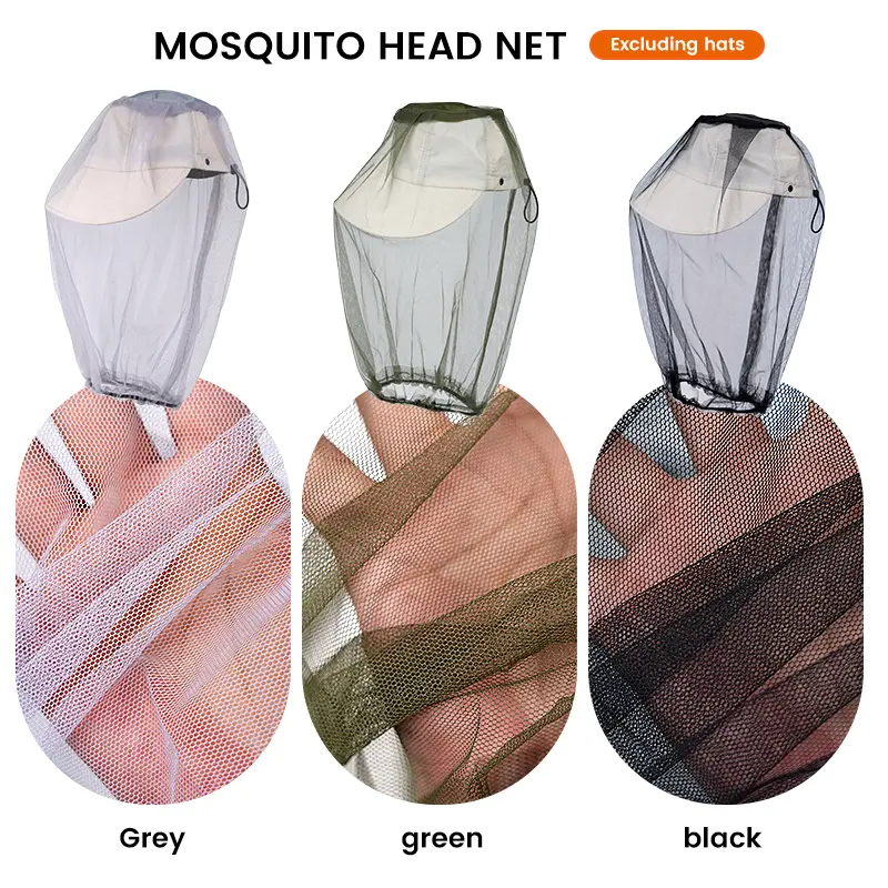 Outdoor Beekeeper Head Face Mask Hat Net Cover Anti-mosquito Cover Mosquito Net Cap Travel Breathable Head Mesh Covers