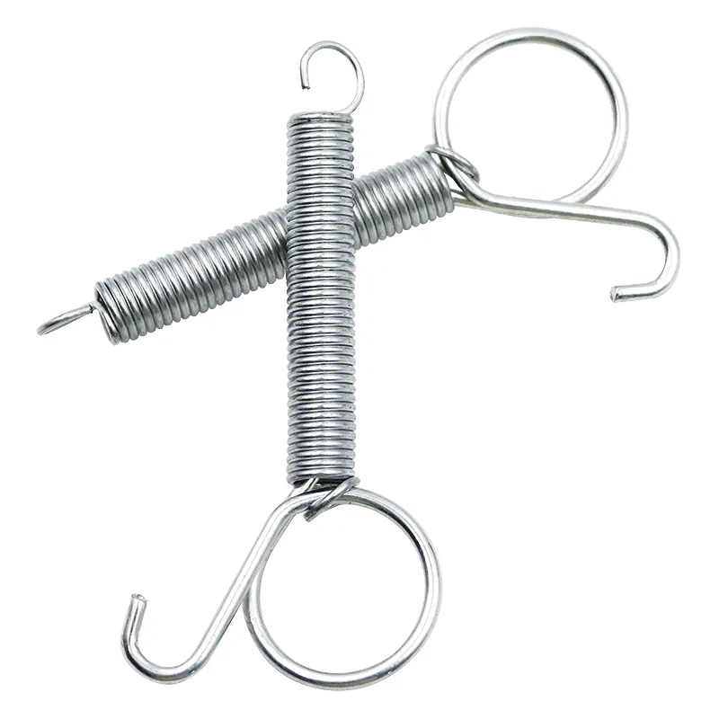 8.5cm Cage Door Spring Hook Metal Cage Accessories Hooks Sturdy Tension Fixing Spring for Wire Rabbit/Bird/Hamster Cages 5/10Pcs