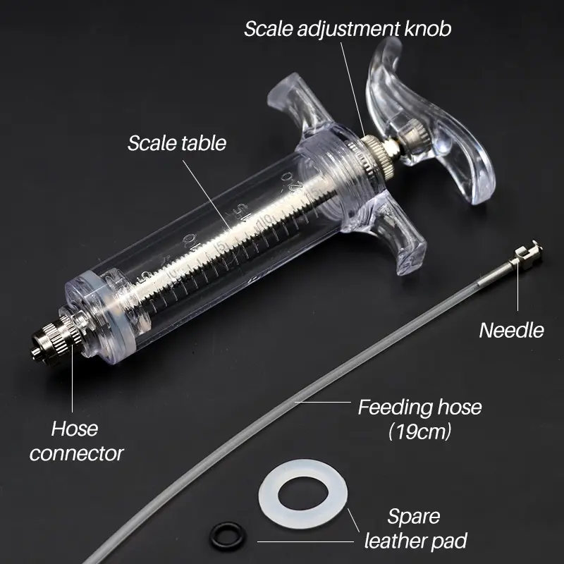10/20/30/50ML Adjustable Parrot Feeding Syringe Needle And Hose Baby Bird Feeding Hand-raised Breast Feeder Bird Supplies