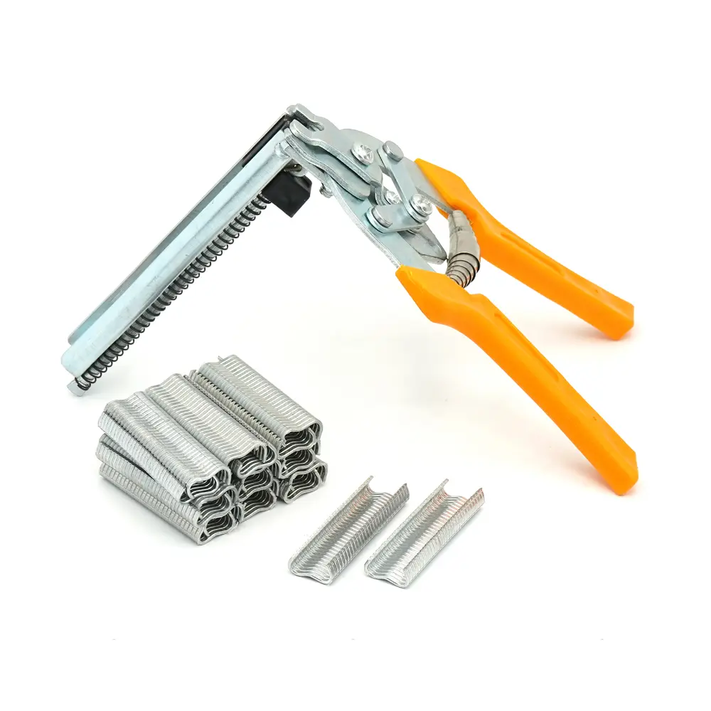 Cage Fastening Clamp Installation Poultry Cage Plier Cage Nails Chichen Rabbit Fox Bird Dog Cage Clamp Installation Kit