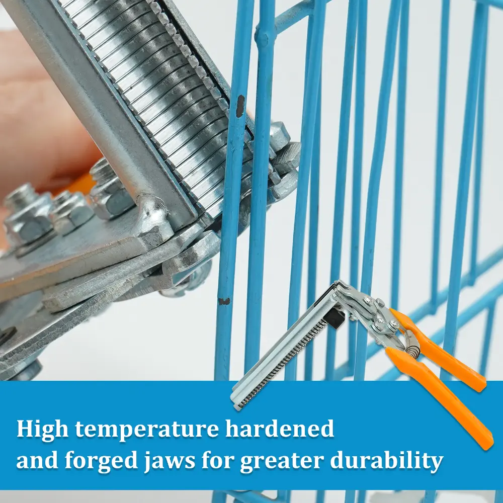 Cage Fastening Clamp Installation Poultry Cage Plier Cage Nails Chichen Rabbit Fox Bird Dog Cage Clamp Installation Kit