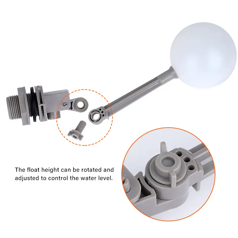 DN20/DN25 Adjustable Auto Fill Float Ball Valve Shutoff Large Size Water Control Switch For Water Tower Water Tank