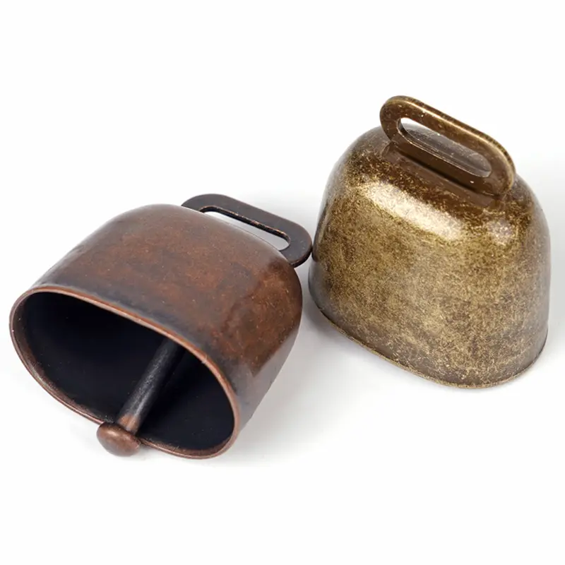 Grazing Iron Bell Anti Lost Bell Cow Horse Sheep Bell Retro Bell Dog Cat Collar Bell for Cattle Goat Farm Animal Sheep 1/2Pcs