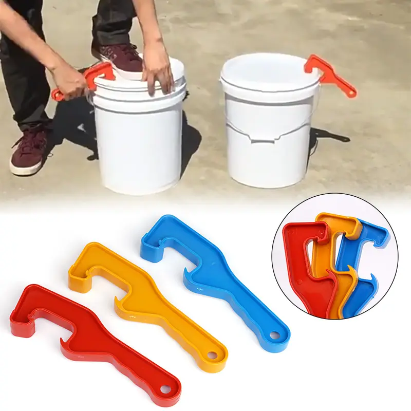 Beekeeping Manual Can Opener Honey Pail Opening Tool for Gallon Honey Bucket Pail Cap Paint Barrel Lid Removal Wrench