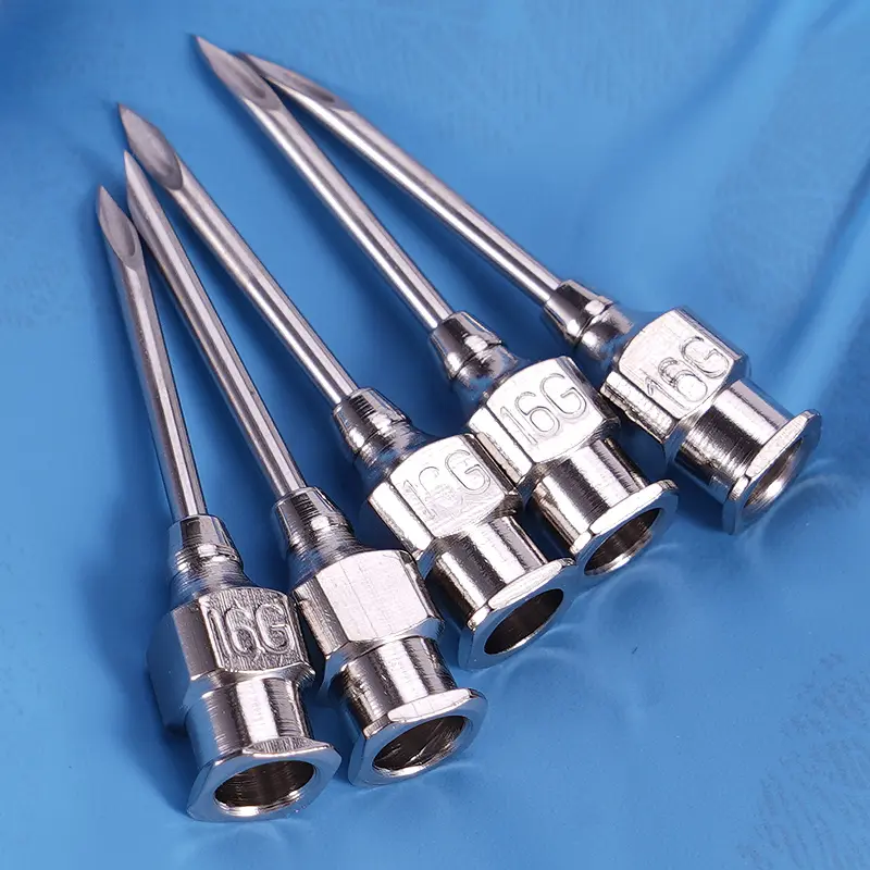 Multiple Specifications of Animal Metal Injection Needles, Stainless Steel Syringes, Cattle Sheep Vaccine Injection Needles