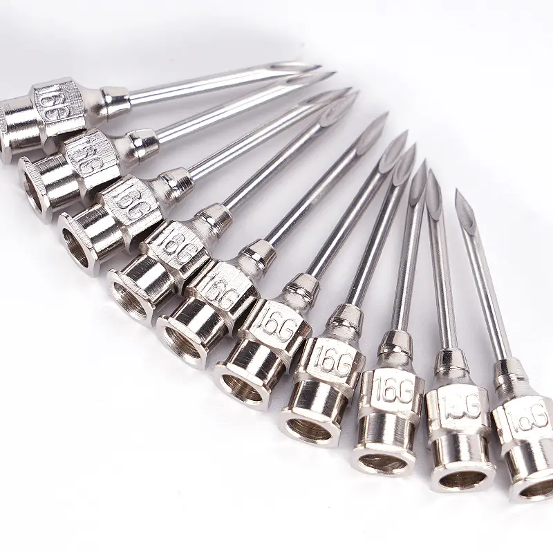 Multiple Specifications of Animal Metal Injection Needles, Stainless Steel Syringes, Cattle Sheep Vaccine Injection Needles