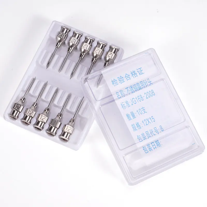 Multiple Specifications of Animal Metal Injection Needles, Stainless Steel Syringes, Cattle Sheep Vaccine Injection Needles