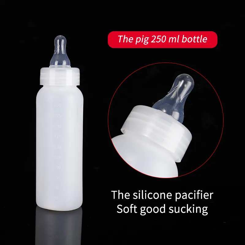 250ml/500ml Lamb Milking Bottle Nipple Drinker Sheep Calf Piglet Feeding Bottle with Nipple Farm Animals Feeding Supplies 1 Pc