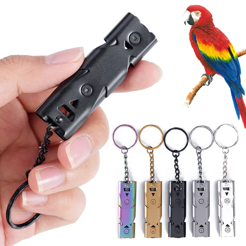 Birds Ultrasonic Training Whistle Stainless Steel Return To Nest Bird Training Tool For Parrot Pigeon Bird Training Supplies