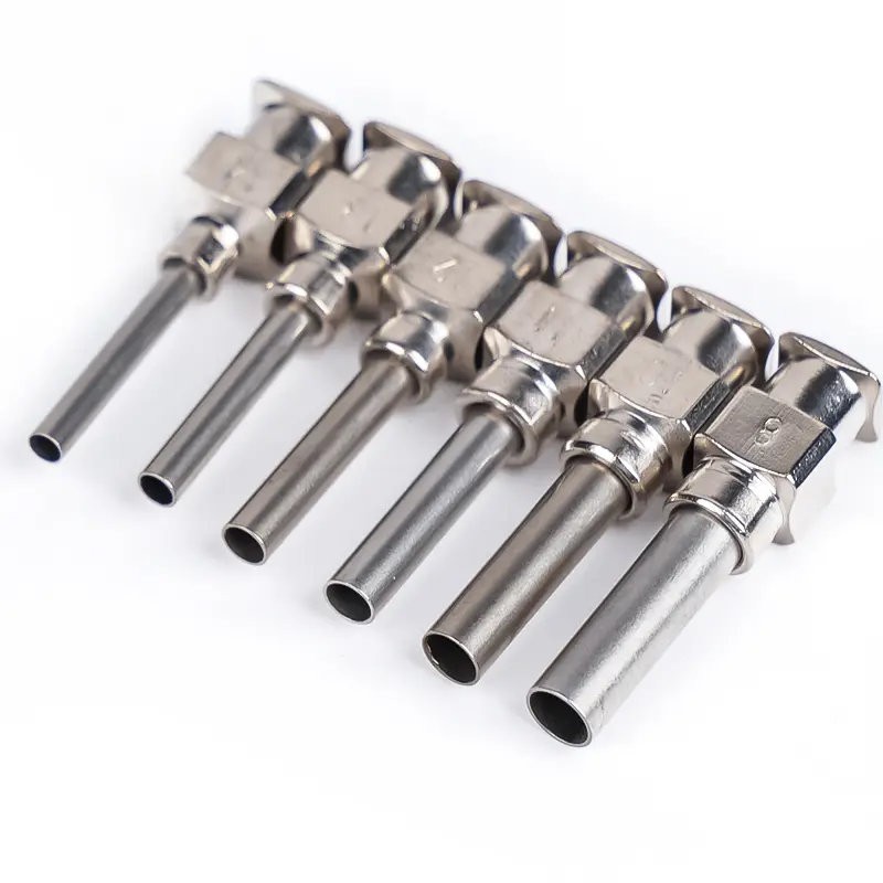 12Pcs 1/2 Inch Stainless-Steel Dispensing Needles for Injection Syringe Dispenser 8G -27g Dispenser Glue Blunt