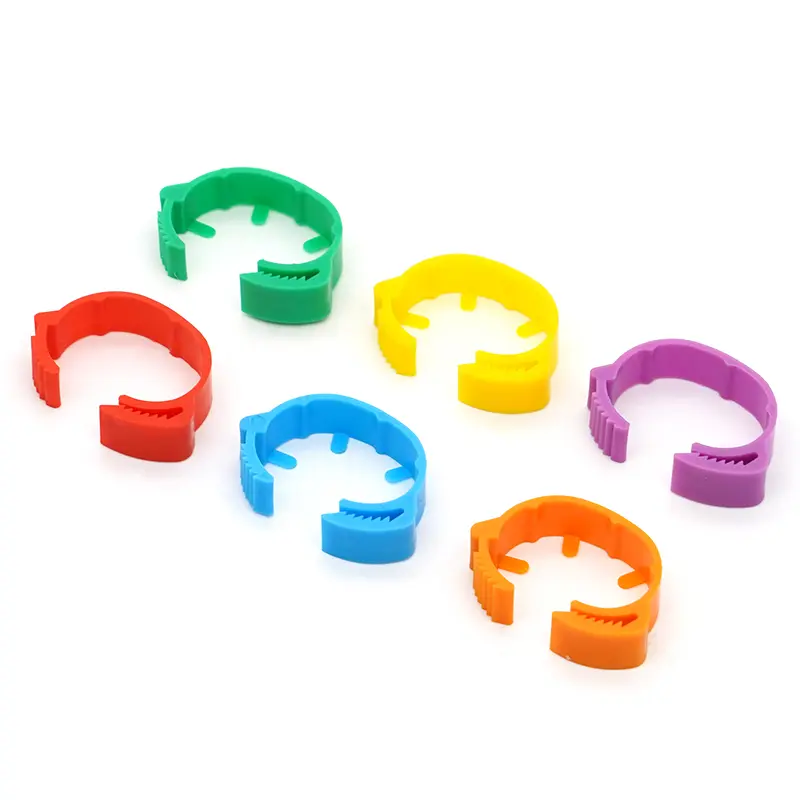 10/30/50Pcs Adjustable Poultry Chicken Foot Ring Identification Leg Rings Clip for Poultry Chickens Ducks Geese Parrot