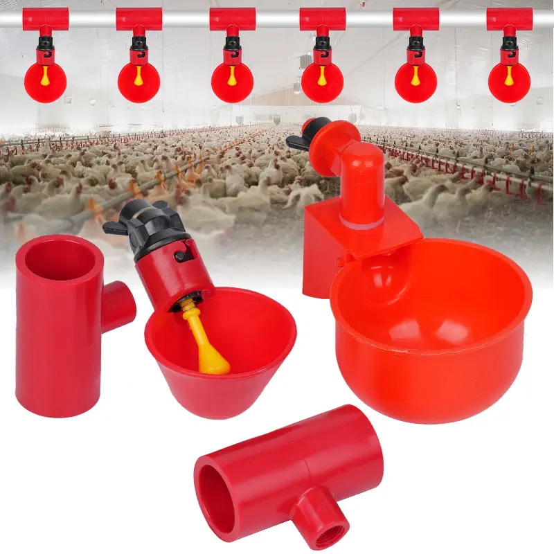 Automatic Chicken Drinker Bowl Duck Drinking Cup Chicken Feeder Plastic Poultry Bowls And Drinkers Cups Water System Supplies