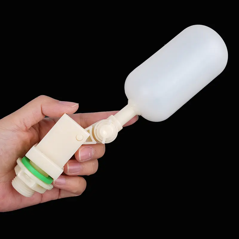 DN15 Adjustable 1/2" Floating Auto Fill Valve Automatic Fill Tank Water Level Control 1/2" Thread Plastic Float Ball Valve