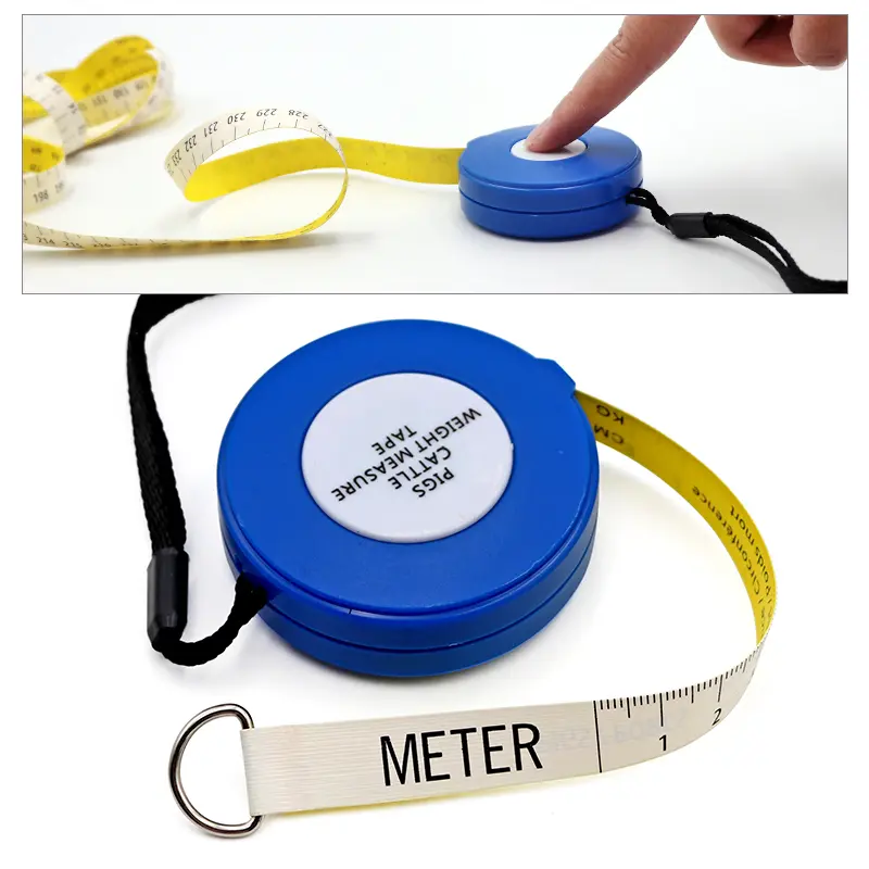 Livestock Animal Body Pigs Cattle Weight Measure Tape Pig Farm Cow Weight Measure Vet Tools Measuring Ruler Hot Sales 2022