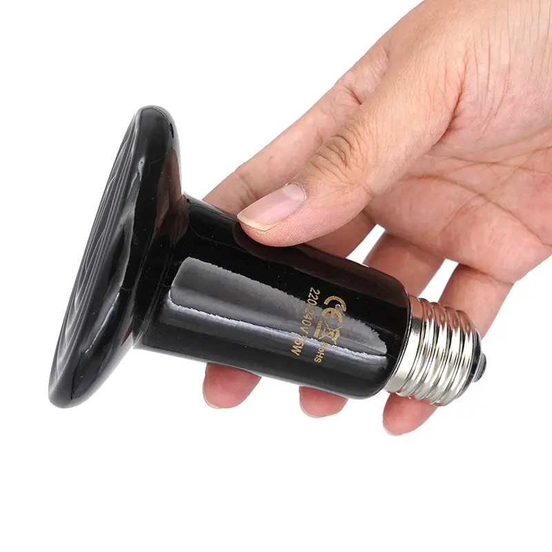 25W 50W 75W 100W 150W 200W Far Infrared Pet Heating Lamp Ceramic 110V 220V Reptile Turtle Brooder Bulb Heat Emitter Light Bulb
