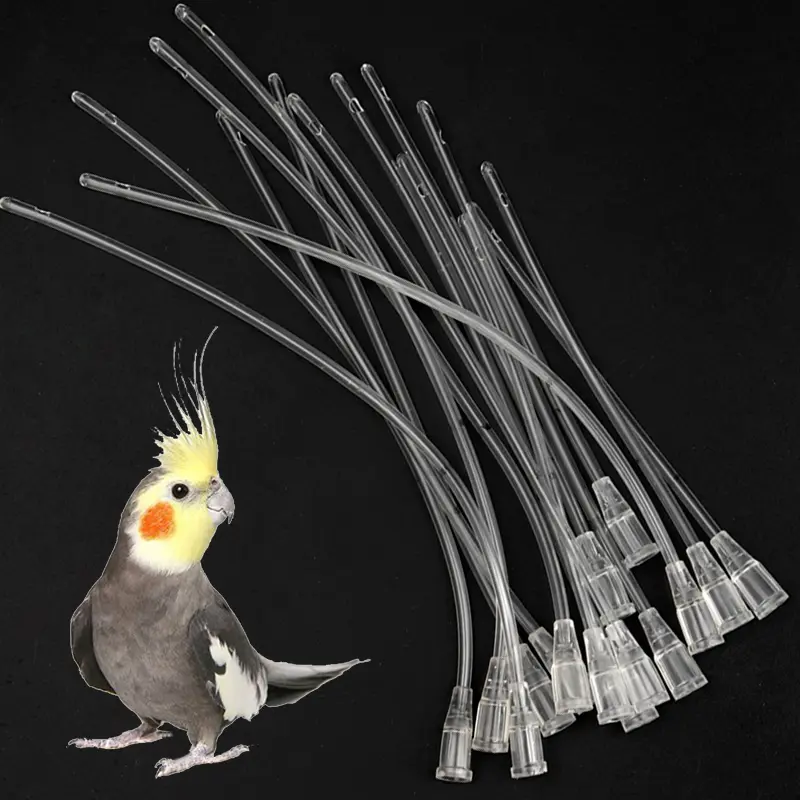 Bird Parrot Feeder Tube, Baby Bird Milk Medicine Feeding Syringe with Soft Feeding Tubes, Baby Bird Feeding Tools Kit
