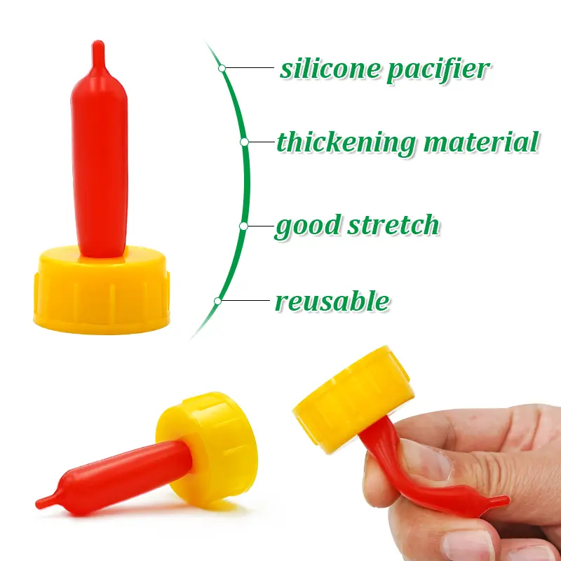 1PCS Lamb Milking Bottle Nipple Drinker Plastic Piglet Sheep Goat Feeding Waterer 400ML Capacity Nursery Farming Veterinary