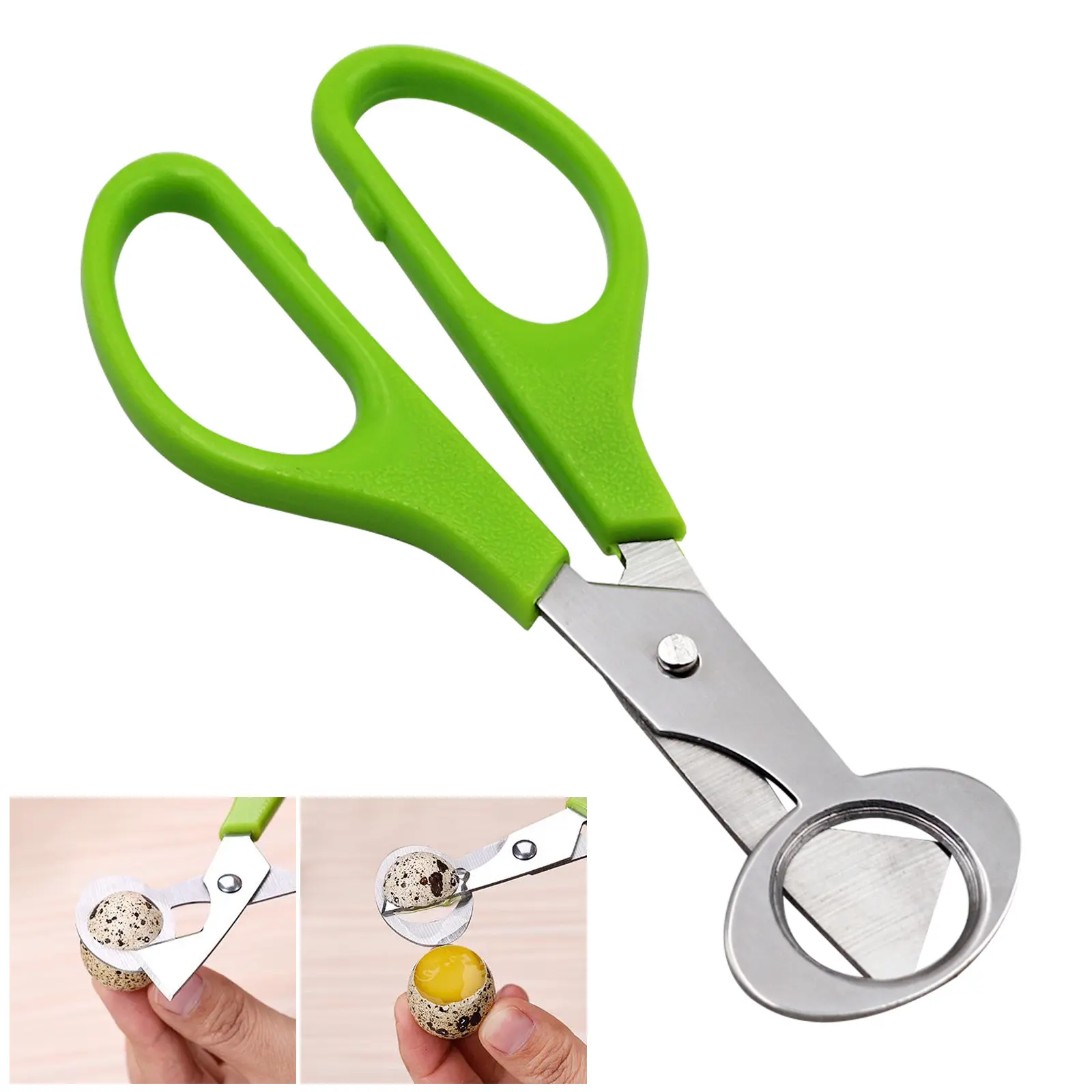 10PCS Stainless Steel Quail Egg Cutter Scissors Pigeon Bird Quail Egg Cutter Opener Cracker Kitchen Clipper Tool